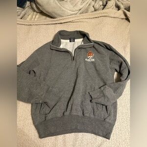 MV Sport Gray Quarter-Zip Sweater